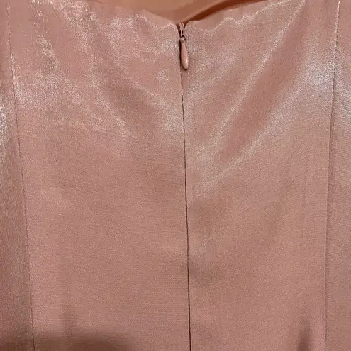 Alex Evenings Pink Shimmer Column Gown