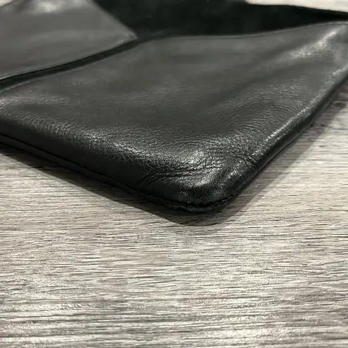 Stella & Dot COVET Highline leather suede mini crossbody purse black EUC ($159)