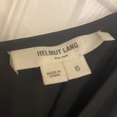 Helmut Lang Helmet Lang 100% Silk Black V-Neck Cap Sleeve Jumpsuit