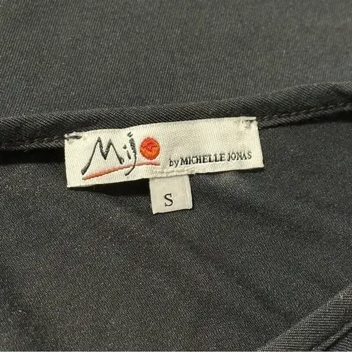 MiJo by Michelle Jonas Women’s Size S Black Sand Tan Dye Valentina Midi Dress