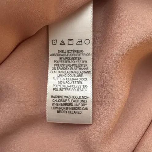 Dress the Population Pink Elle Sheath Dress Blush Sweetheart Neckline Size L New