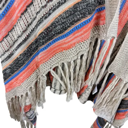 Umgee  Fringe Striped Open Sweater Vest Small Medium - Image 4