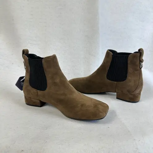 New Aerosol Studio Brown Suede Square Toe Chelsea Ankle Boots Womens 8M Fall Size 8