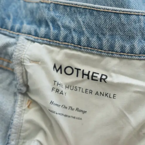 Mother. The Hustler Ankle Fray. Blue Size 33