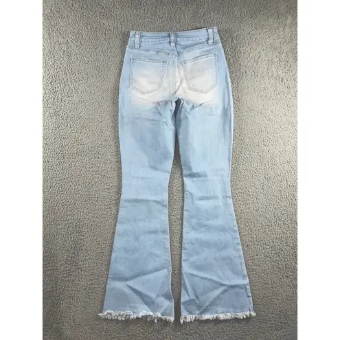 Ymi Jeans Women 5/27 Flare Leg Fringe Bell Bottom Y2K Festival