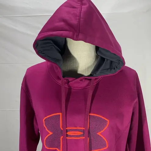 Under Armour  U Storm Purple Semi Fitted Coldgear Hoodie Size Large