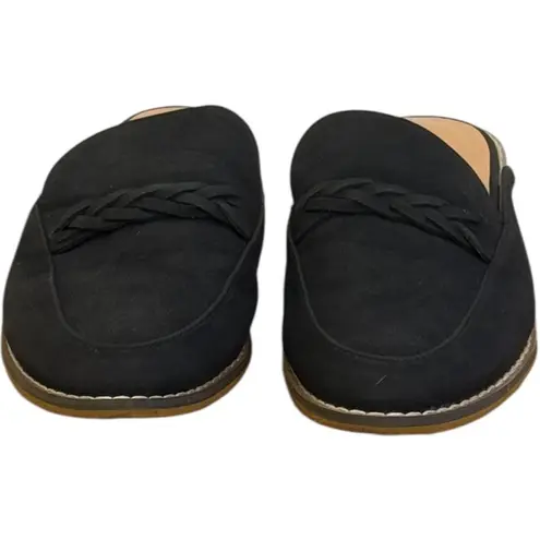 Indigo rd. Black Irharsen Braided Slip On Loafers Size 8