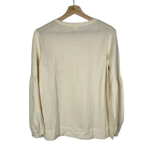 Club Monaco Cream Crewneck Pullover Wool Knit Sweater L
