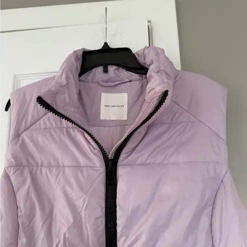 Avec Les Filles lilac puffer vest