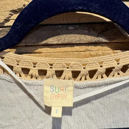 Surf Gypsy White and Tan Coverup