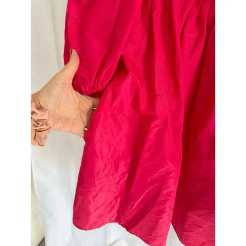 ZARA  Blogger's Fave Pink Puffed Sleeve Babydoll Mini Dress size L