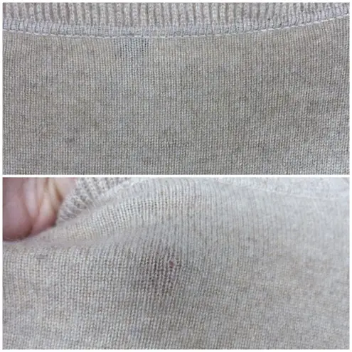 margaret o'leary Cardigan Sweater Womens S Tan Ruffle Midi Cashmere Boho FLAWS