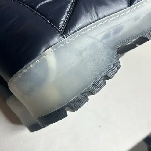 Aquatalia Arlo Nylon Winter Snow Rain Tall Boots Navy Blue Womens Size 10 NWOT