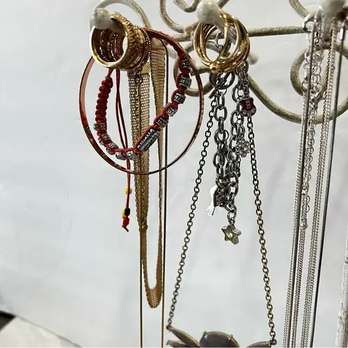 None Lot Bundle DIY Jewelry 55 PCS. Bracelets Neckless Rings Earrings