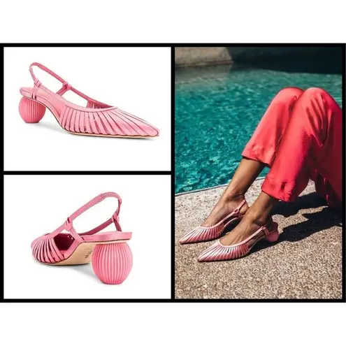 Cult Gaia ππ Alia Slingback Mule Heels ~ Pink