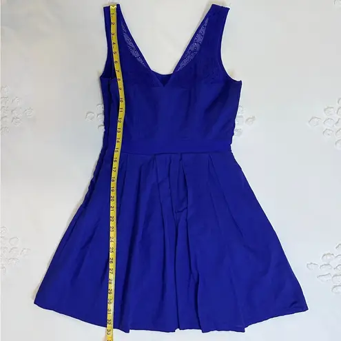 American Eagle Vintage  Outfitters Georgette Crepe Mini Dress - Royal Blue - 0