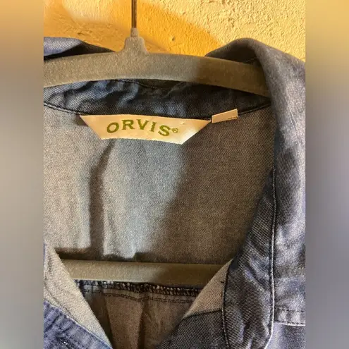 Orvis Blue Jean Jacket with Rolled Sleeves and Waist Tie