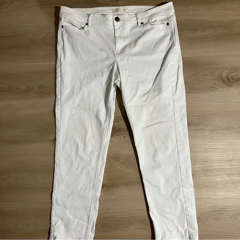 J. Jill White Denim Authentic Fit Slim