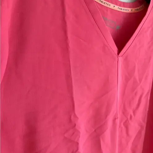 Fabletics  Method 2-Pocket Scrub Top Pink Womens 3X Career Workwear - Image 3