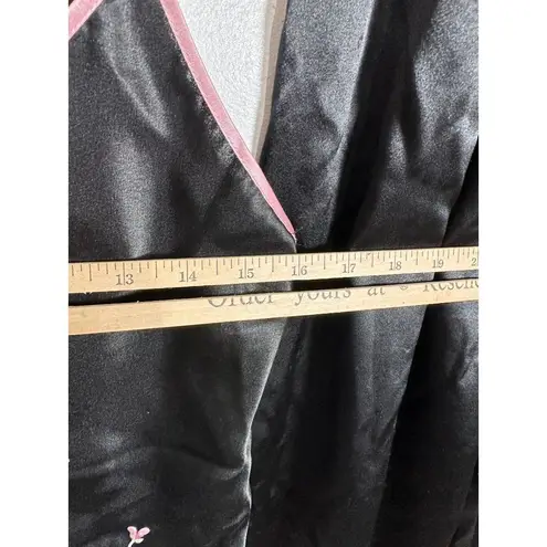 Oscar de la Renta Small Pajama Set Womens Black Cami w/ Pants Polyester Spandex