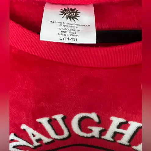 Dr. Seuss Red Grinch Naughty Christmas Sweater