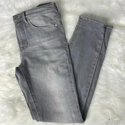 Athleta  Sculptek Skinny Jeans Gray Wash Size 6 Mid Rise Performance Denim