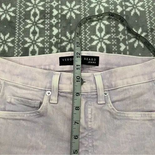 Veronica Beard New Carly High Rise Kick Flare In Lavender Acid Wash Size 25