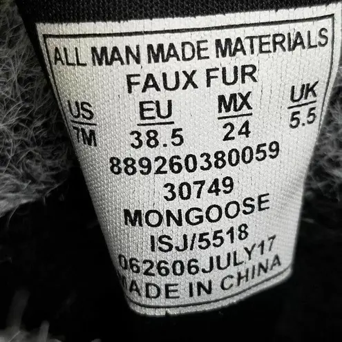 Aqua Stop Mongoose Winter Boots Faux Fur Lined Side Zipper Gray Size 7