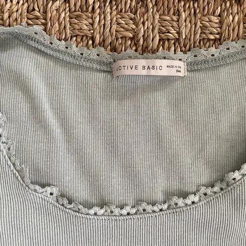 Active Basic Green Fitted Short Sleeve T-Shirt