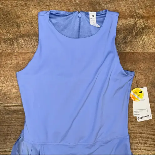 NEW 90° By Reflex Light Blue Renaissance Dress Sleeveless Pleated Dress