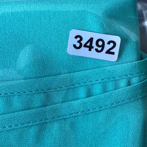 Catherine Malandrino Silk Lace Sleeve Tunic Top Green Aloe Vera Size 2