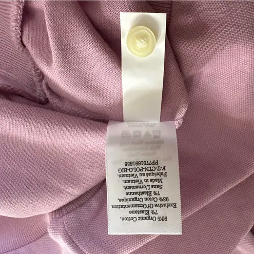 Everlane  The Oversized Polo Top Short Sleeve XXS Purple Lilac NWT