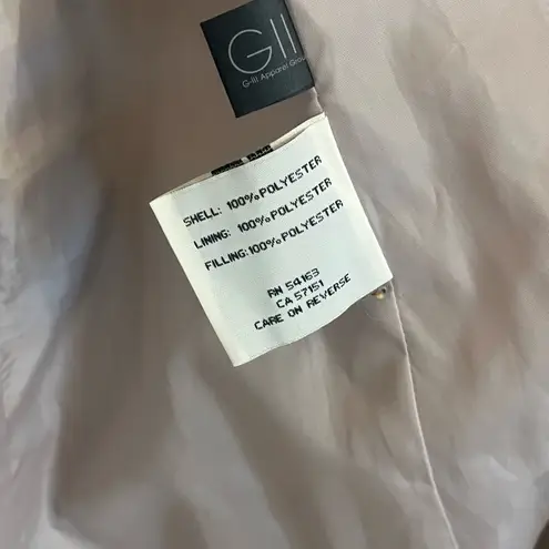 Kenneth Cole New York Quilted Tan Trench Coat Size Large