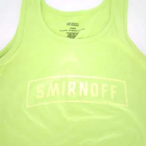 Smirnoff Neon Electric Yellow Lime Green Women's Tank Top T