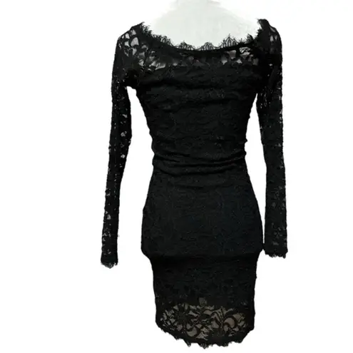 Jump  Long‎ Sleeve Illusion Lace Slim Pull-On Dress Size Small