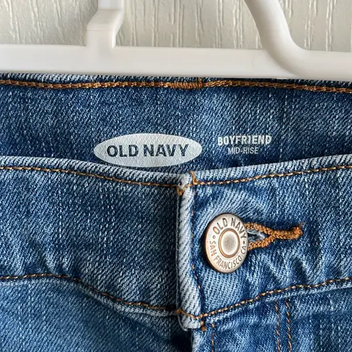 Old Navy  Blue Jean Shorts Distressed Raw Hem - Boyfriend