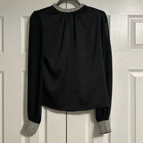 Generation Love ASHLEY CRYSTAL BLACK BLOUSE