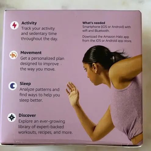 Amazon Halo View Fitness Tracker with Pink Band