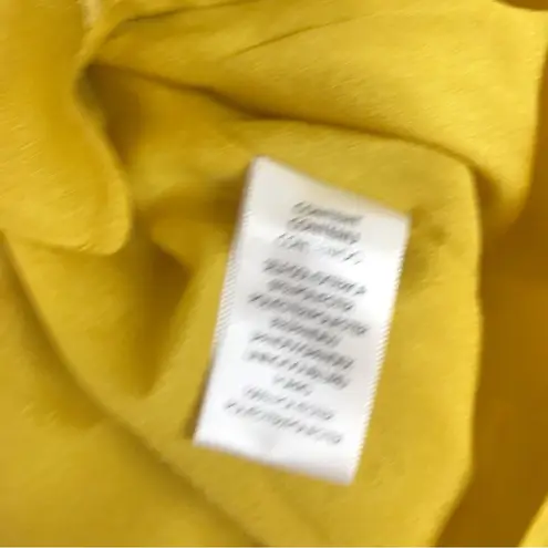 WAYF Yellow Gold Snake Print Long Sleeve Mini Dress Ruched Low Cut Large New