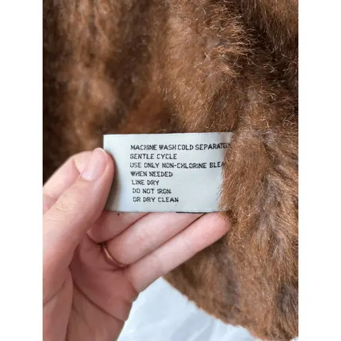 Marvin Richards Faux Fur Lined Denim Jacket Womens Size Small