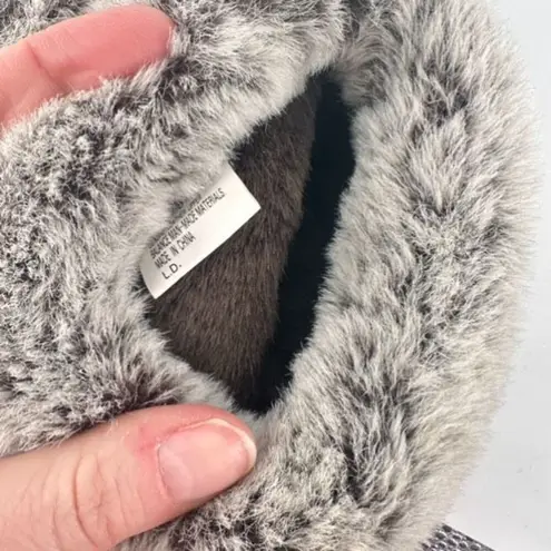 Hush Puppies Vintage 90s Leather Booties Moccasins Slippers Faux Fur Size 7