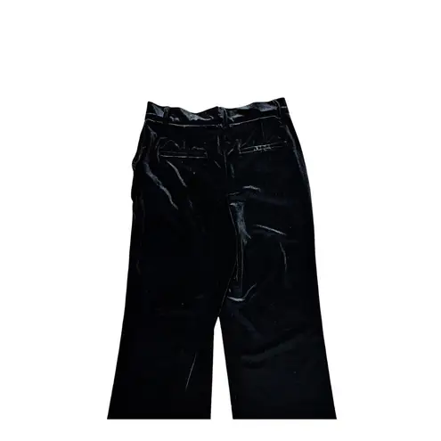 Dress Velvet Pants JASMINE & JULIANA Straight Leg Black High Rise Pockets 6 EUC