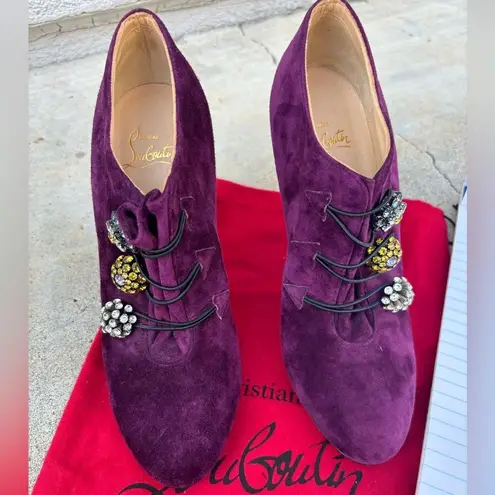 Christian Louboutin  Bijou booties. Purple Size: 38.5 us 8/8.5