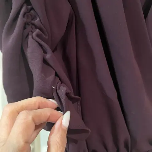 Amanda Uprichard  The Annika Jumpsuit elegant burgundy NWOT