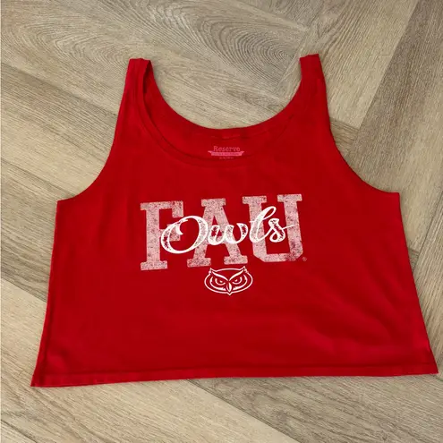 Women’s Medium Red FAU Florida Atlantic Owls Collegiate Tank Top