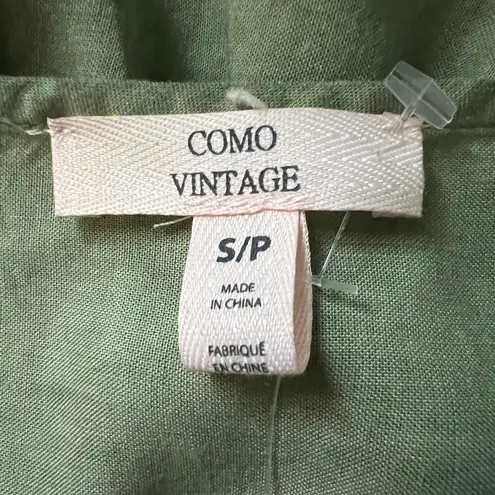 Como vintage Babydoll Top Womens Small Sun Washed Embroidered Forest Fairy Boho