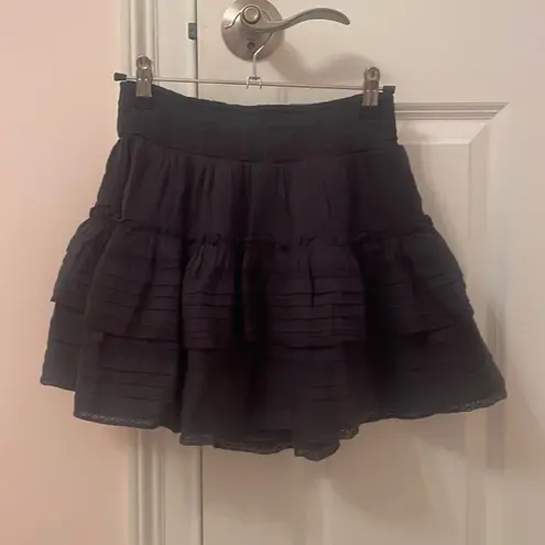 American Eagle  Rock n’ Ruffle skirt in black! Size XS!