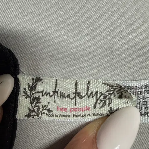 Free People  Black Lace Bodysuit