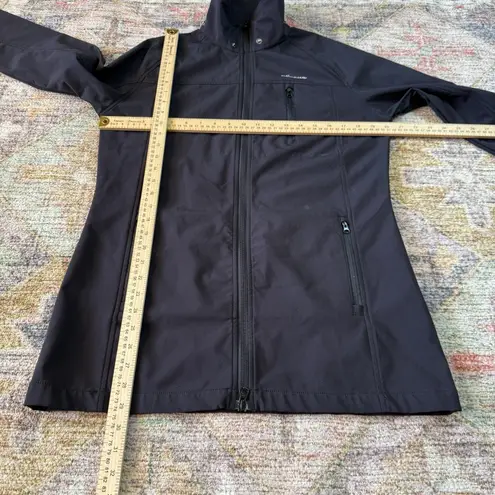 Abacus Women's Black Softshell Golf Rain Jacket Size Small Waterproof Zip Up