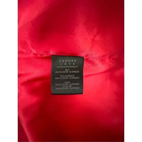 Generation Love Arielle Crepe Blazer in Red Size XXL